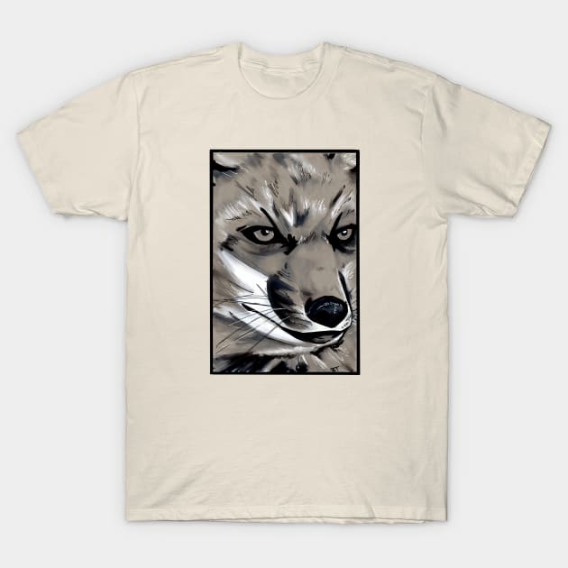 Fox Face T-Shirt by BoldLineImages18